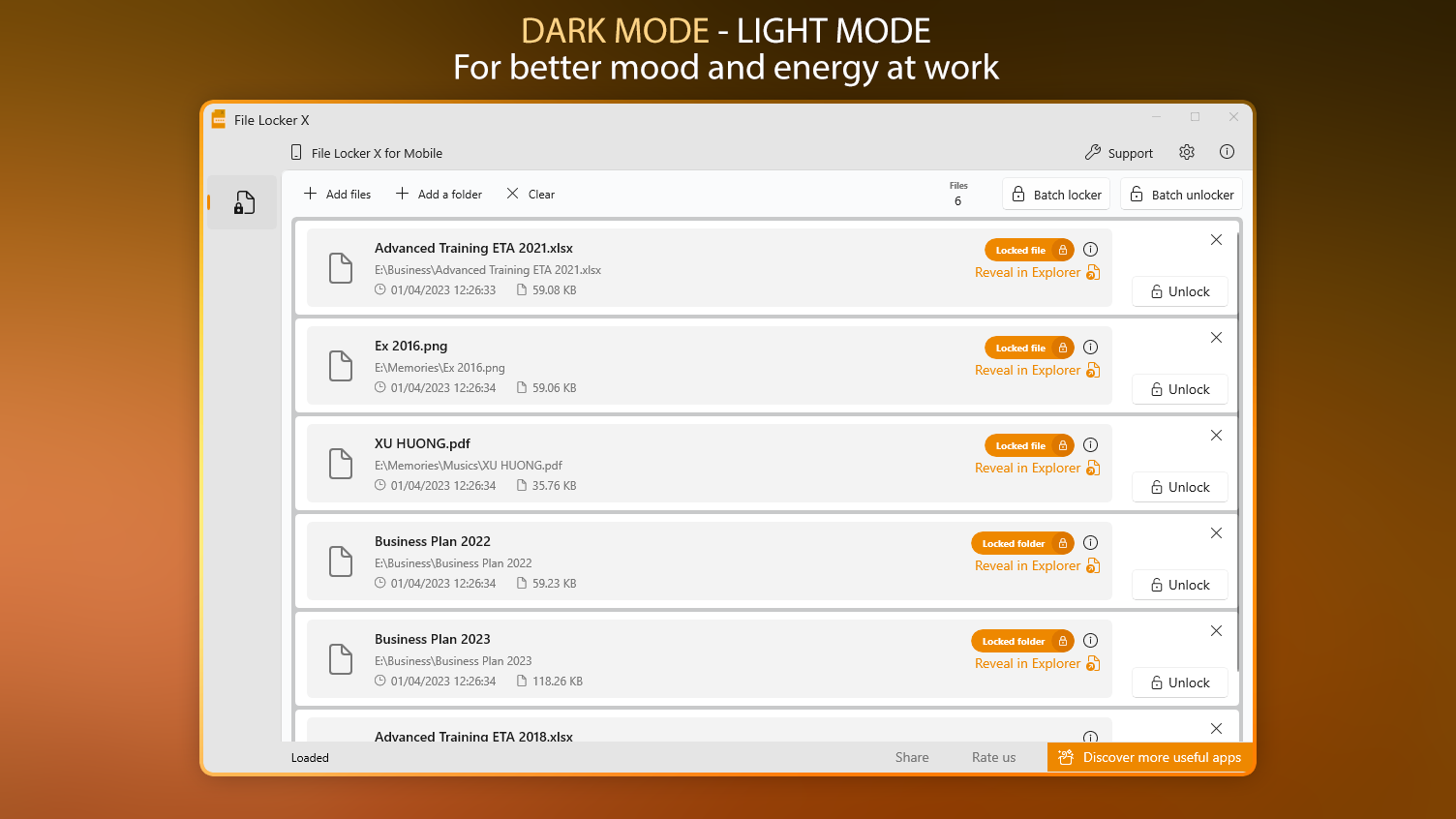 Dark Mode - Light Mode - For better mood and energy at work