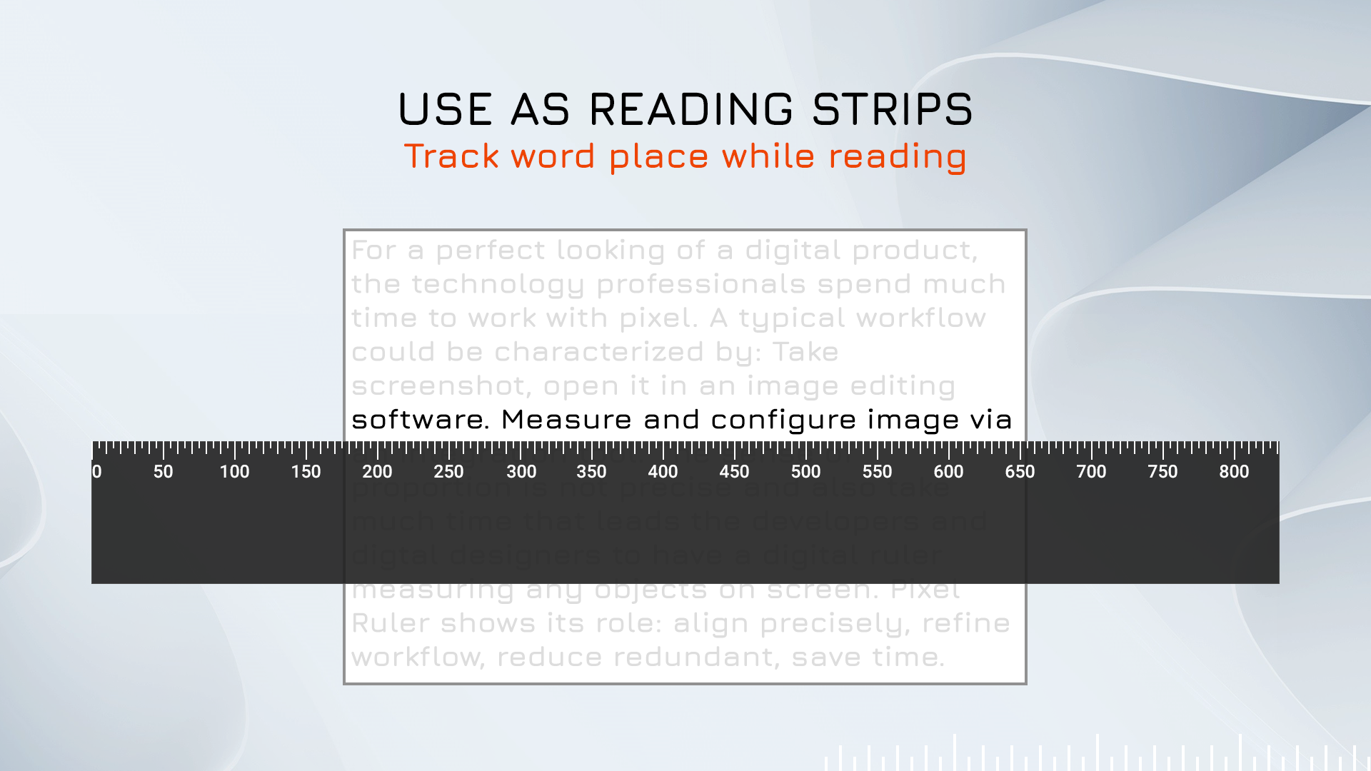 Use as Reading Strips - Track word place while reading.